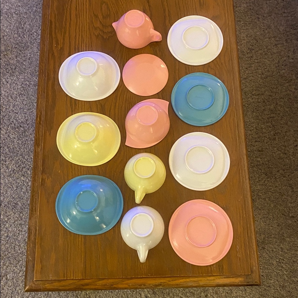 Colorful Vintage Boontonware 12 pieces - Picture 2 of 5